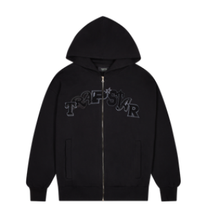 Dresy Męskie Trapstar Wildcard Chenille Zip Czarne | 06179-LNXW