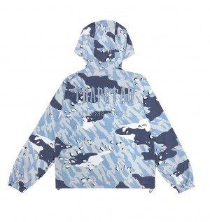 Odzież Wierzchnia Męskie Trapstar Decoded Camo Niebieskie Camo | 75238-XOKN