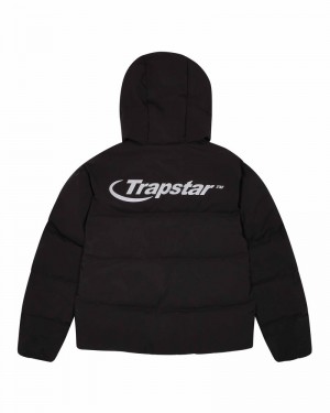 Odzież Wierzchnia Męskie Trapstar Hyperdrive Technical Puffer Czarne | 47239-CMNY