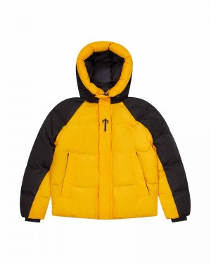 Odzież Wierzchnia Męskie Trapstar Irongate Arch Puffer AW23 Żółte Czarne | 97612-DEQN