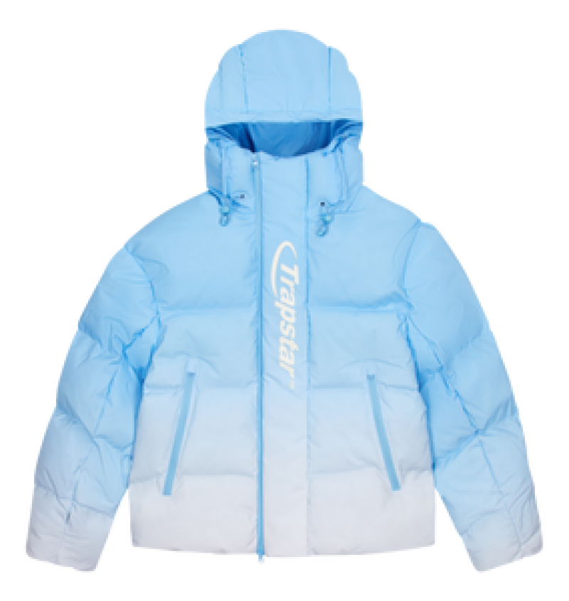 Odzież Wierzchnia Męskie Trapstar Hyperdrive Technical Puffer Niebieskie | 18506-BPFU