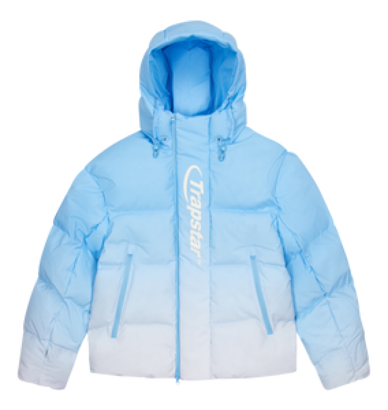 Odzież Wierzchnia Męskie Trapstar Hyperdrive Technical Puffer Niebieskie | 18506-BPFU