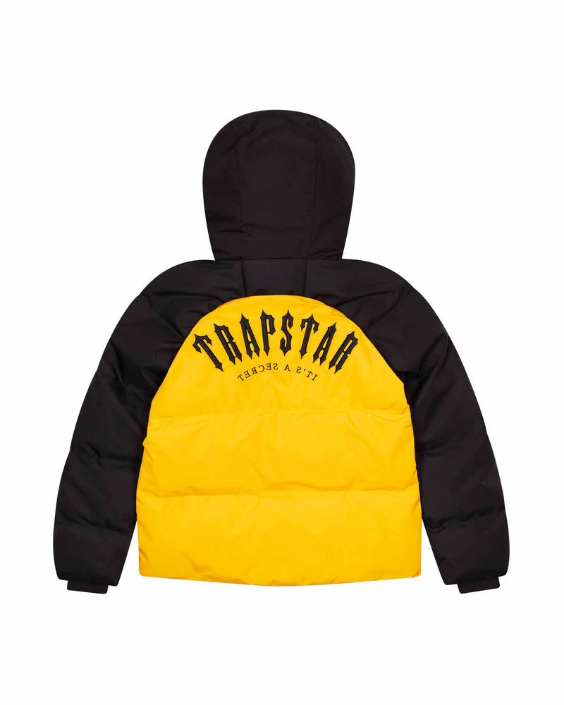 Odzież Wierzchnia Męskie Trapstar Irongate Arch Puffer AW23 Żółte Czarne | 97612-DEQN