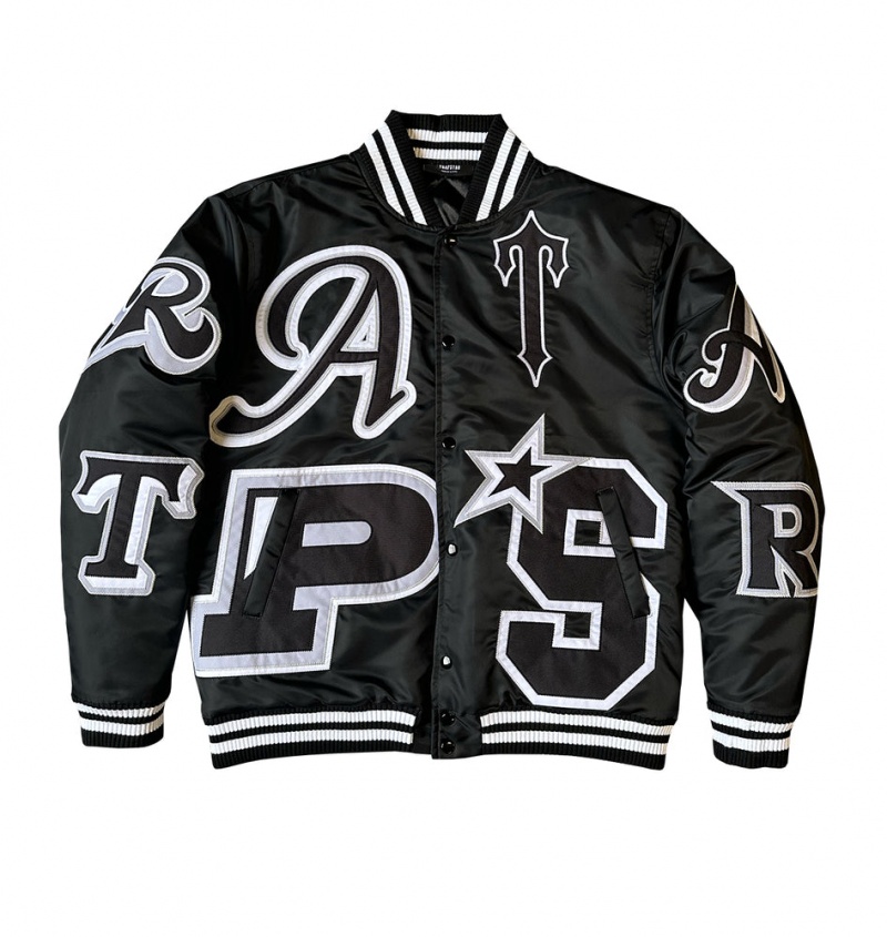 Odzież Wierzchnia Męskie Trapstar Wildcard Varsity Blackout Edition | 36502-JMPB