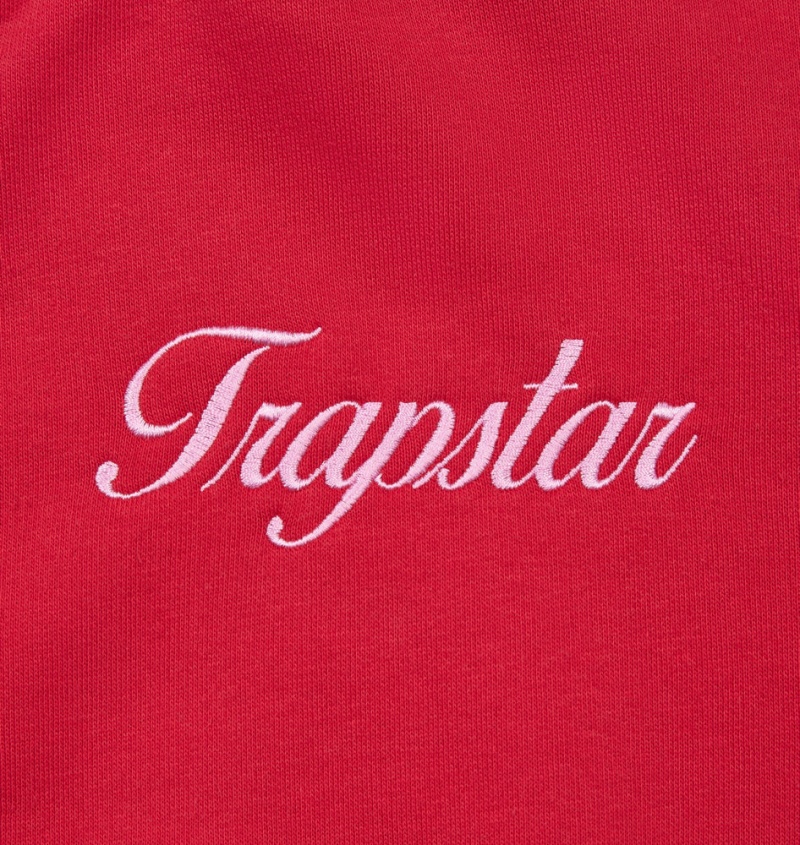 Top Damskie Trapstar TS-Star Zip Up Track Czerwone | 35640-IQAF